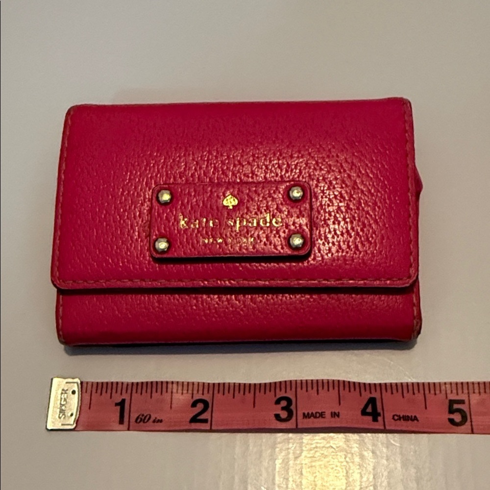 Kate Spade Hot Pink Card Holder Wallet - Picture 7 of 8